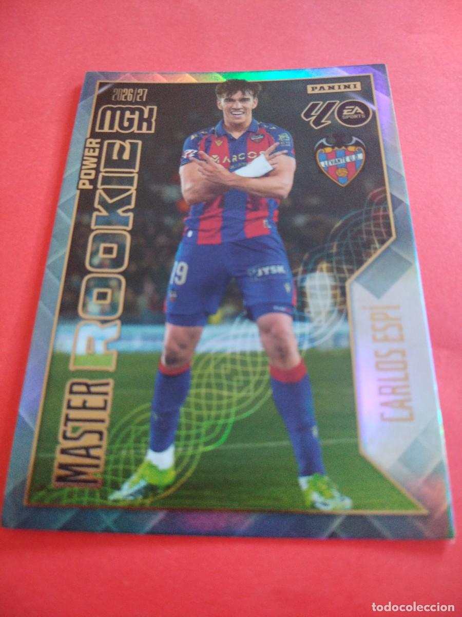 Cromos de f&uacute;tbol: MEGACRACKS 2026 2027 - MASTER ROOKIE POWER N 408P CARLOS ESPI