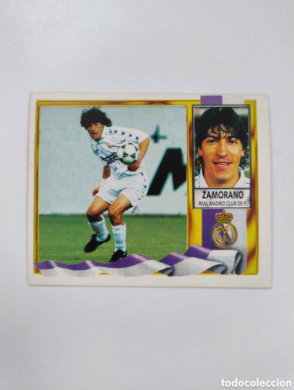 Cromos de f&uacute;tbol: Zamorano - Real Madrid - Liga Este 1995 - 1996