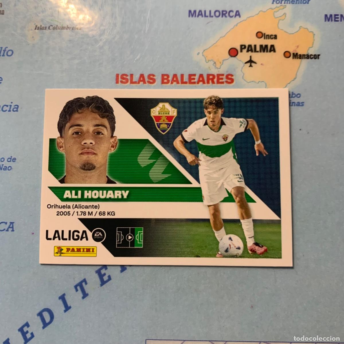 Cromos de f&uacute;tbol: Ali Houary n&uacute;mero 17 del Elche cromo de la liga este 26-27 2026-2027