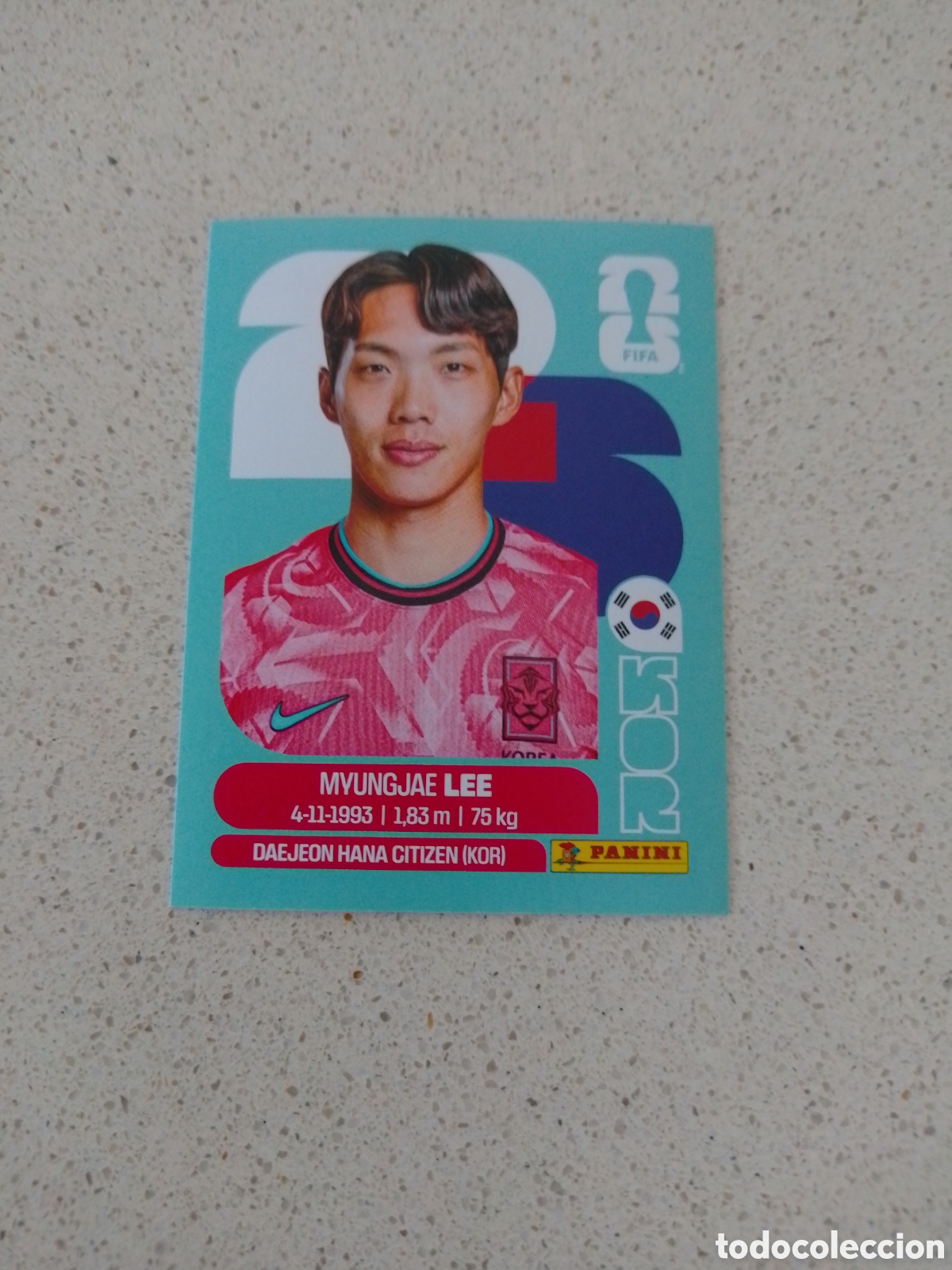 Cromos de f&uacute;tbol: CROMO NUMERO 9 LEE COREA. MUNDIAL 2026. PANINI.