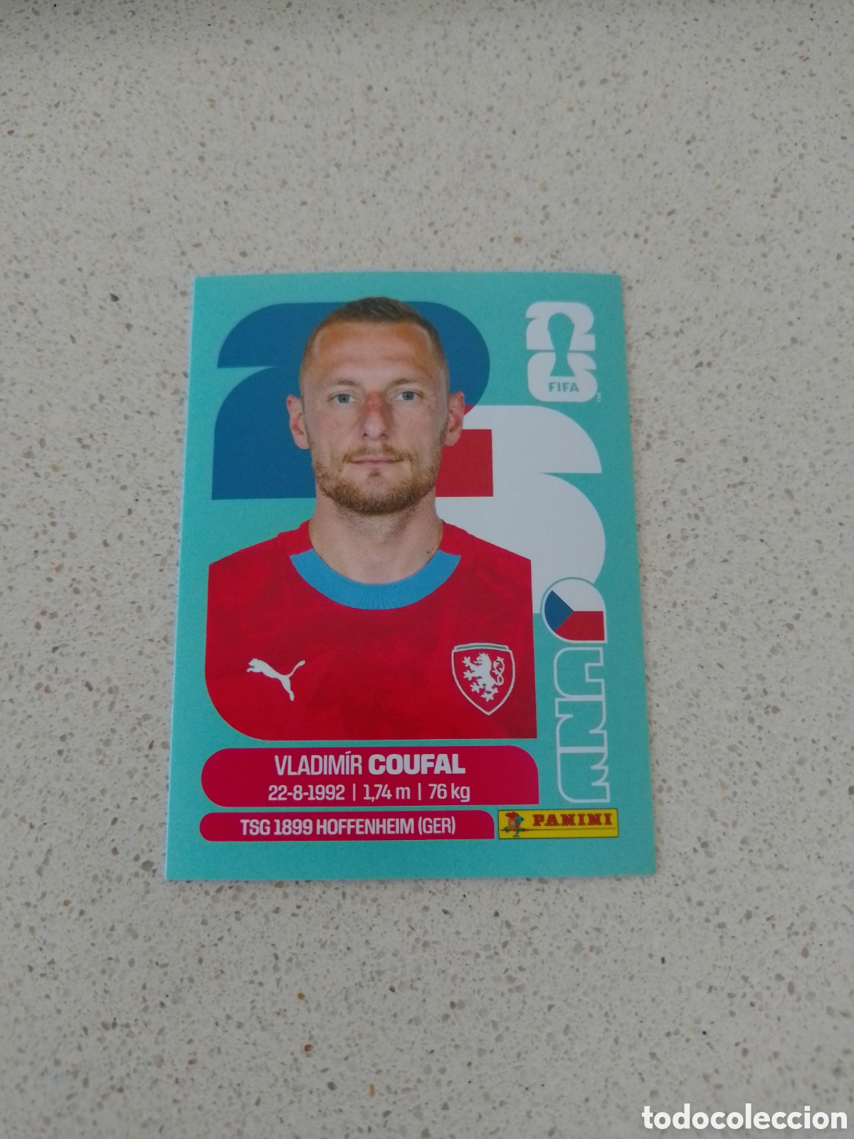 Cromos de f&uacute;tbol: CROMO NUMERO 5 COUFAL REPUBLICA CHECA. MUNDIAL 2026. PANINI.