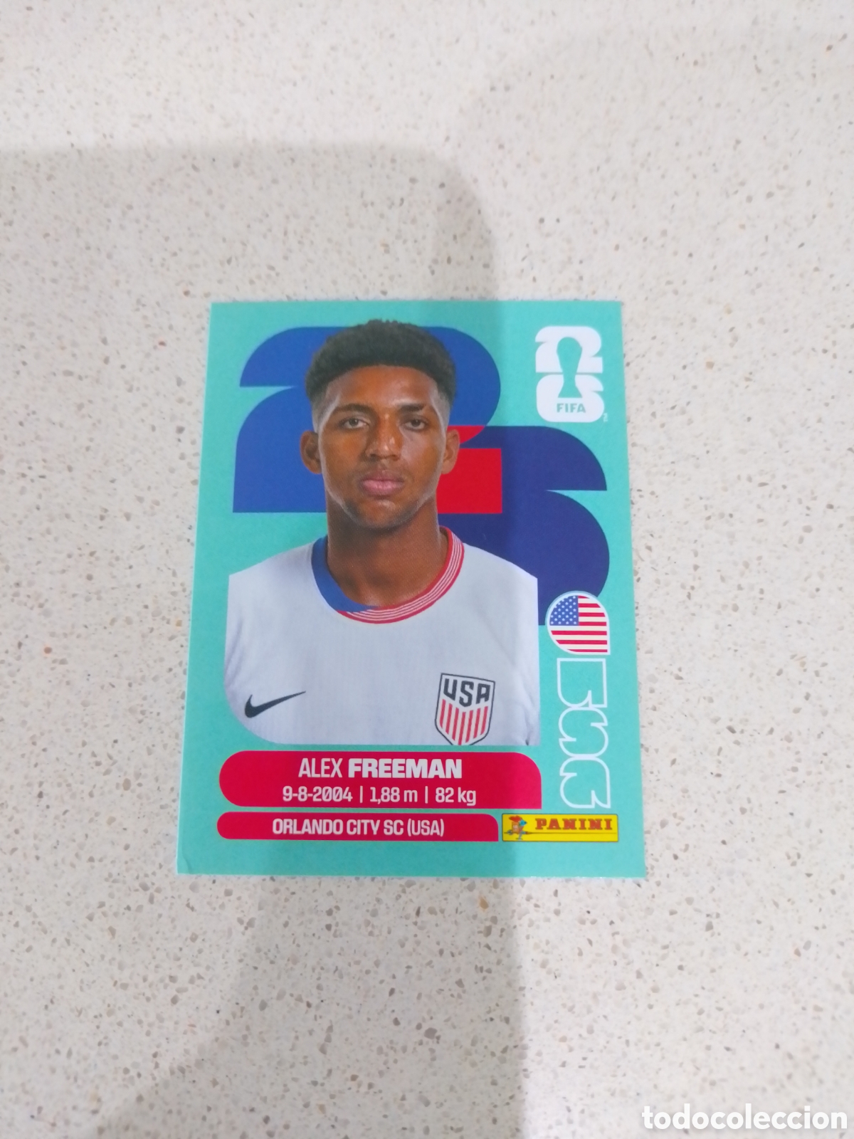 Cromos de f&uacute;tbol: CROMO NUMERO 6 FREEMAN USA. MUNDIAL 2026. PANINI.