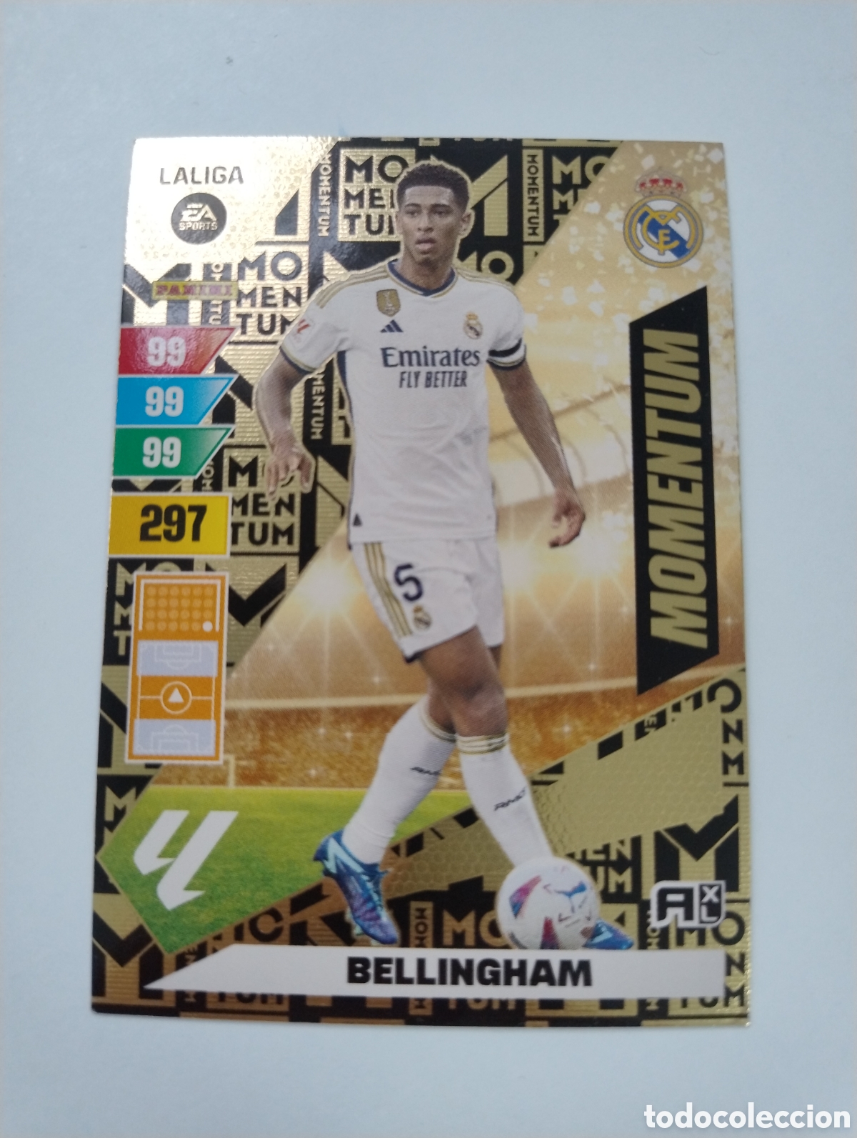 Cromos de f&uacute;tbol: Bellingham - Real Madrid - Adrenalyn XL Liga 2023 - 2024 Momentum