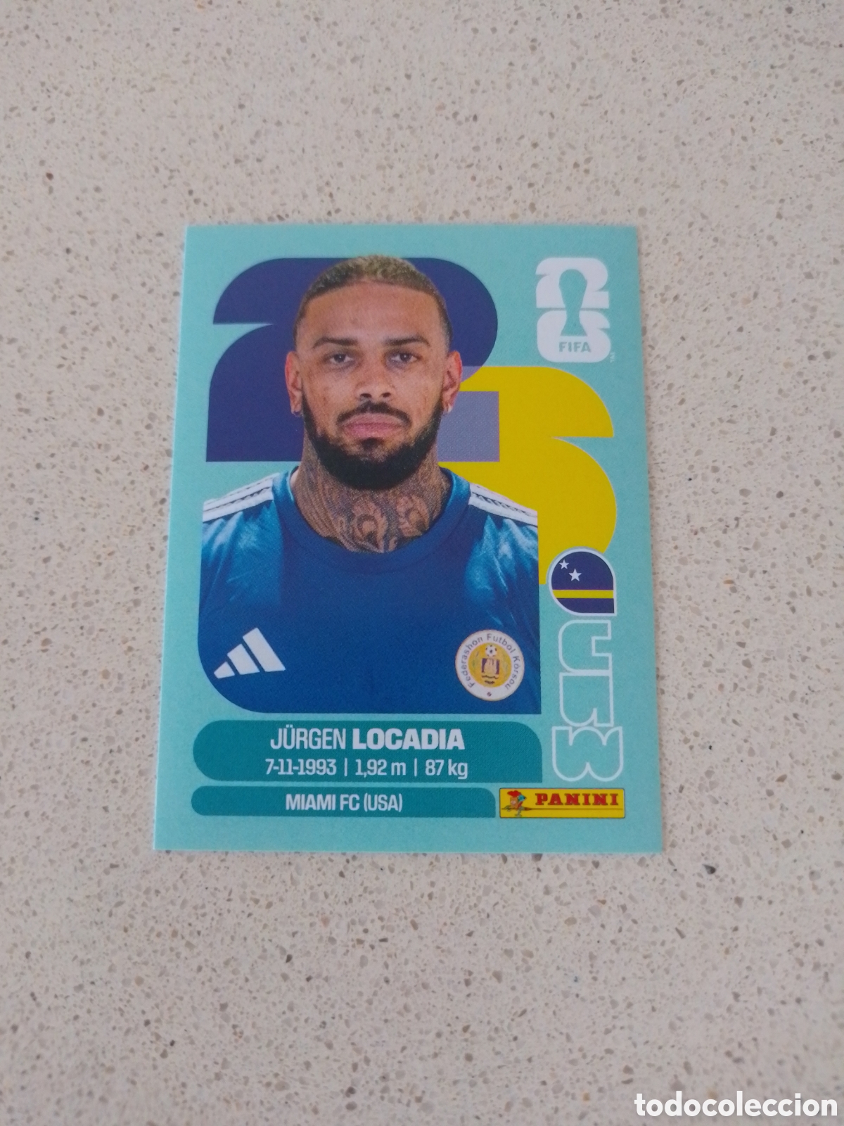 Cromos de f&uacute;tbol: CROMO NUMERO 17 LOCADIA CURAZAO. MUNDIAL 2026. PANINI.