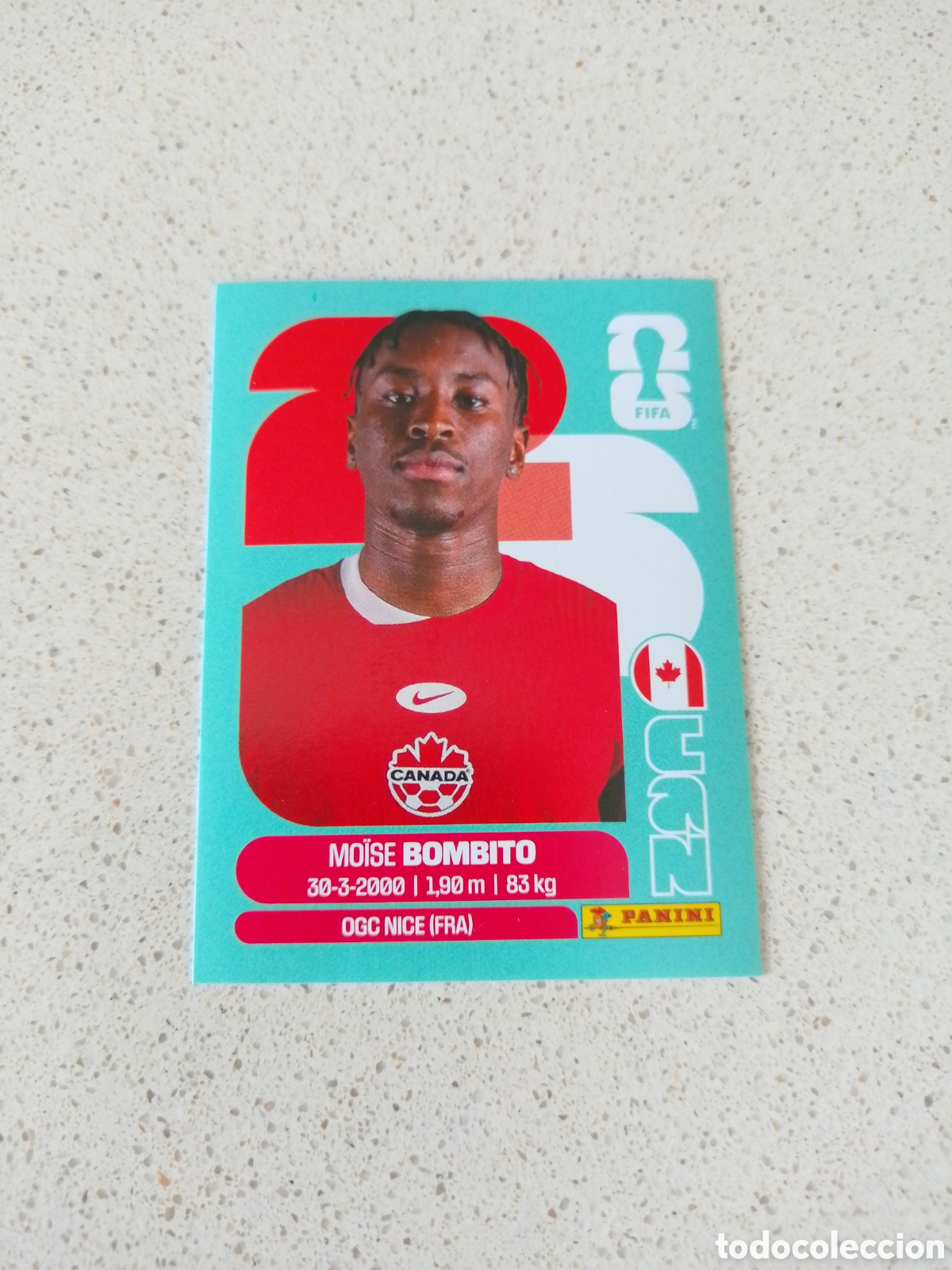 Cromos de f&uacute;tbol: CROMO NUMERO 8 BOMBITO CANADA. MUNDIAL 2026. PANINI.