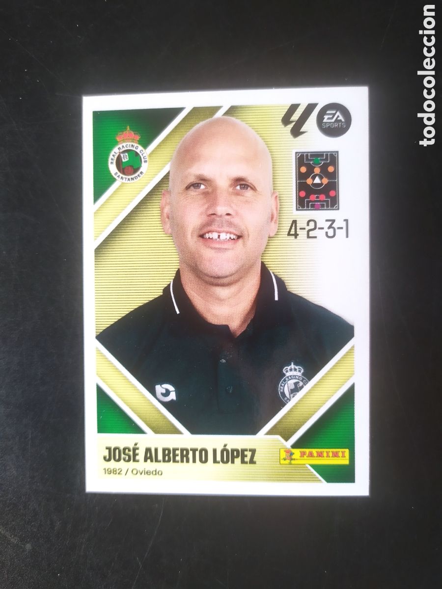 Cromos de f&uacute;tbol: Liga este 2026 2027 26 27 panini Jos&eacute; Alberto L&oacute;pez n&deg; 2 Racing Santander