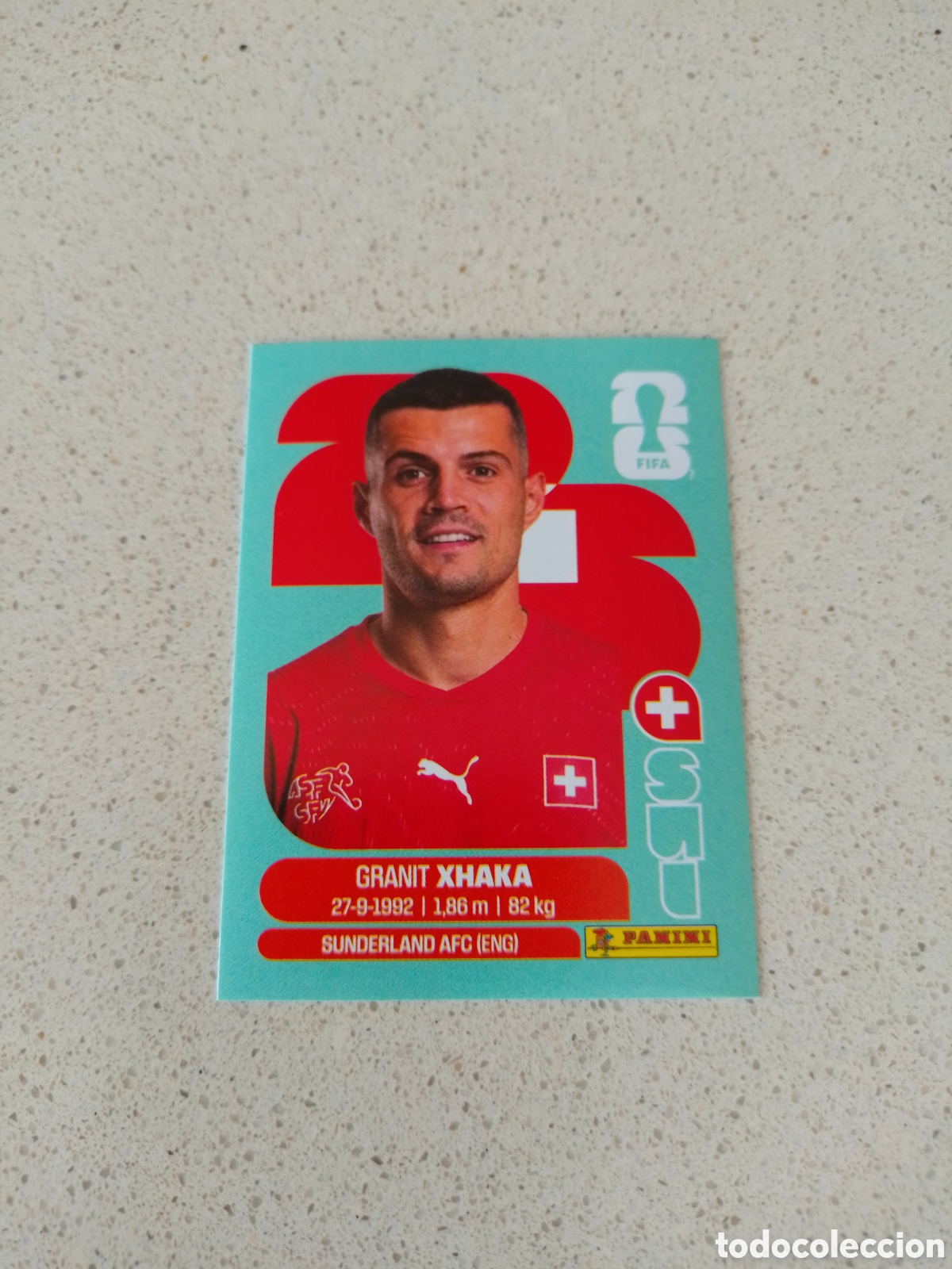 Cromos de f&uacute;tbol: CROMO NUMERO 9 XHAKA SUIZA. MUNDIAL 2026. PANINI.