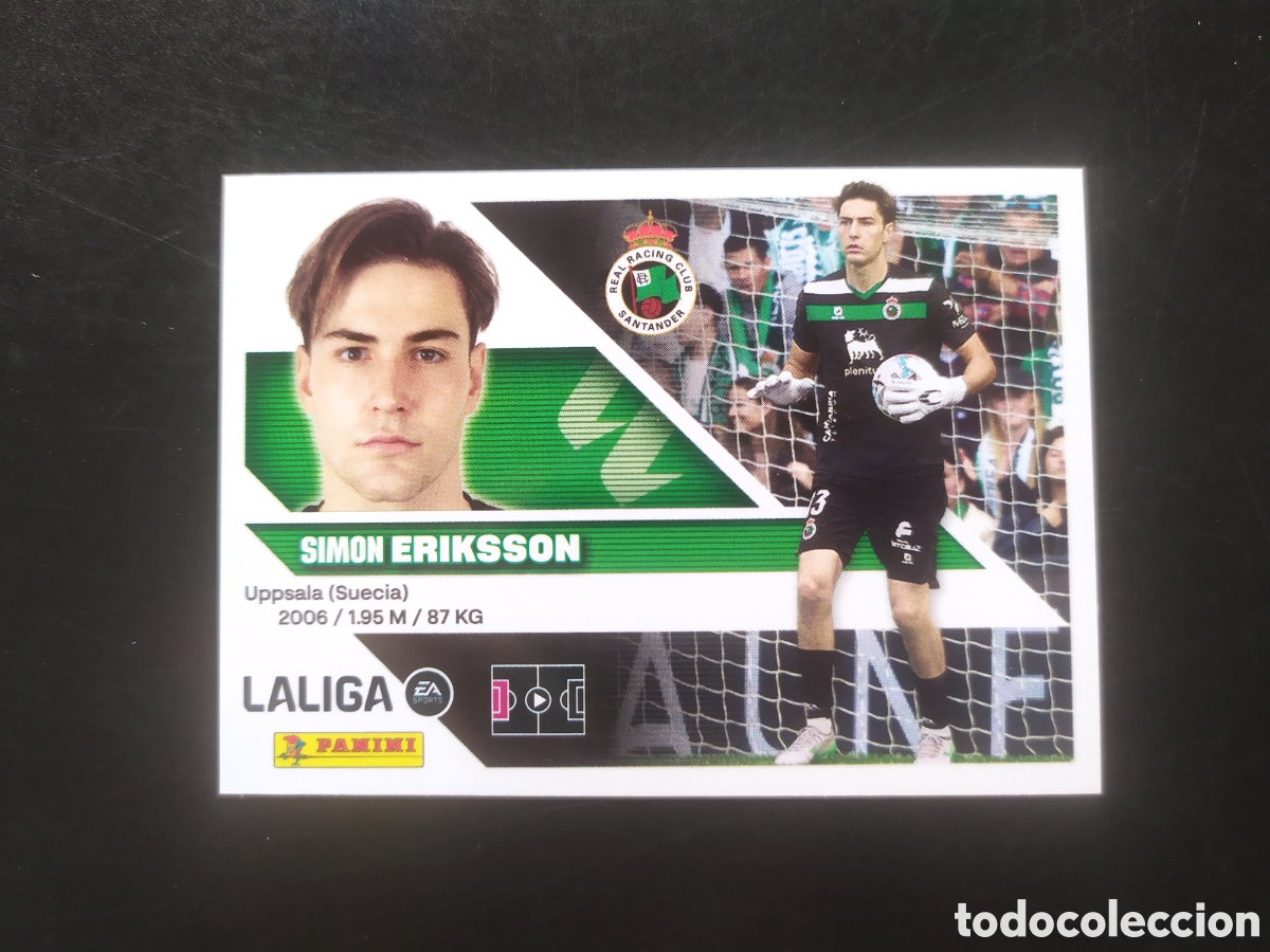 Cromos de f&uacute;tbol: Liga este 2026 2027 26 27 panini Eriksson n&deg; 4 Racing Santander
