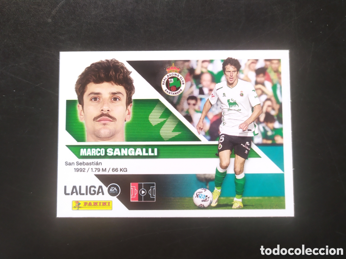 Cromos de f&uacute;tbol: Liga este 2026 2027 26 27 panini Sangalli n&deg; 6 Racing Santander