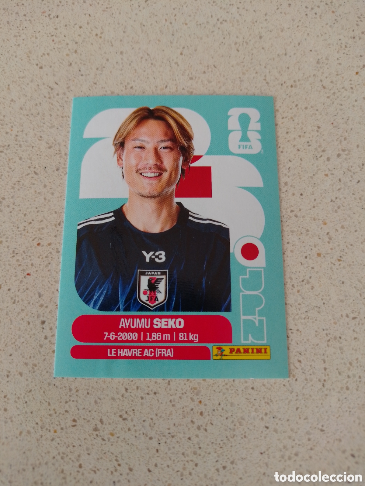 Cromos de f&uacute;tbol: CROMO NUMERO 4 SEKO JAPON. MUNDIAL 2026. PANINI.