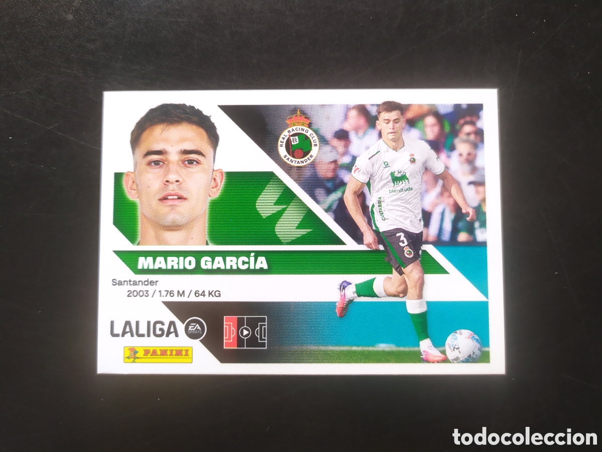 Cromos de f&uacute;tbol: Liga este 2026 2027 26 27 panini Mario Garc&iacute;a n&deg; 9B 9 B Racing Santander