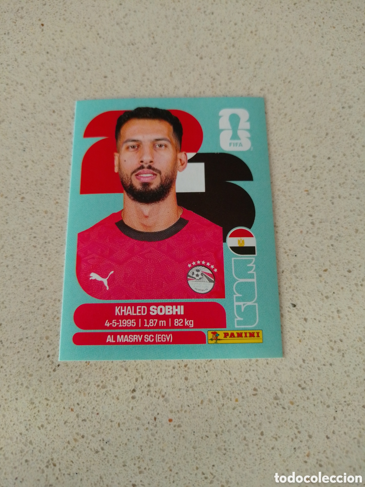 Cromos de f&uacute;tbol: CROMO NUMERO 6 SOBHI EGIPTO. MUNDIAL 2026. PANINI.
