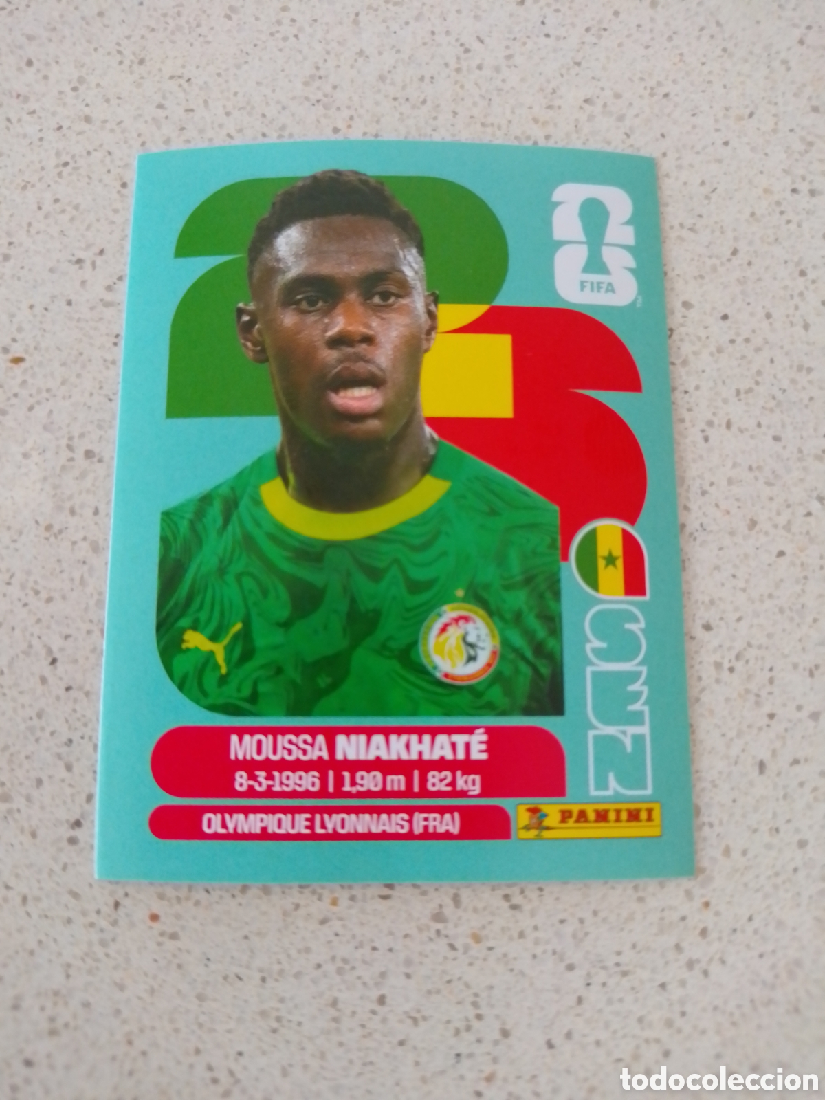 Cromos de f&uacute;tbol: CROMO NUMERO 4 NIAKHAT&Eacute; SENEGAL. MUNDIAL 2026. PANINI.