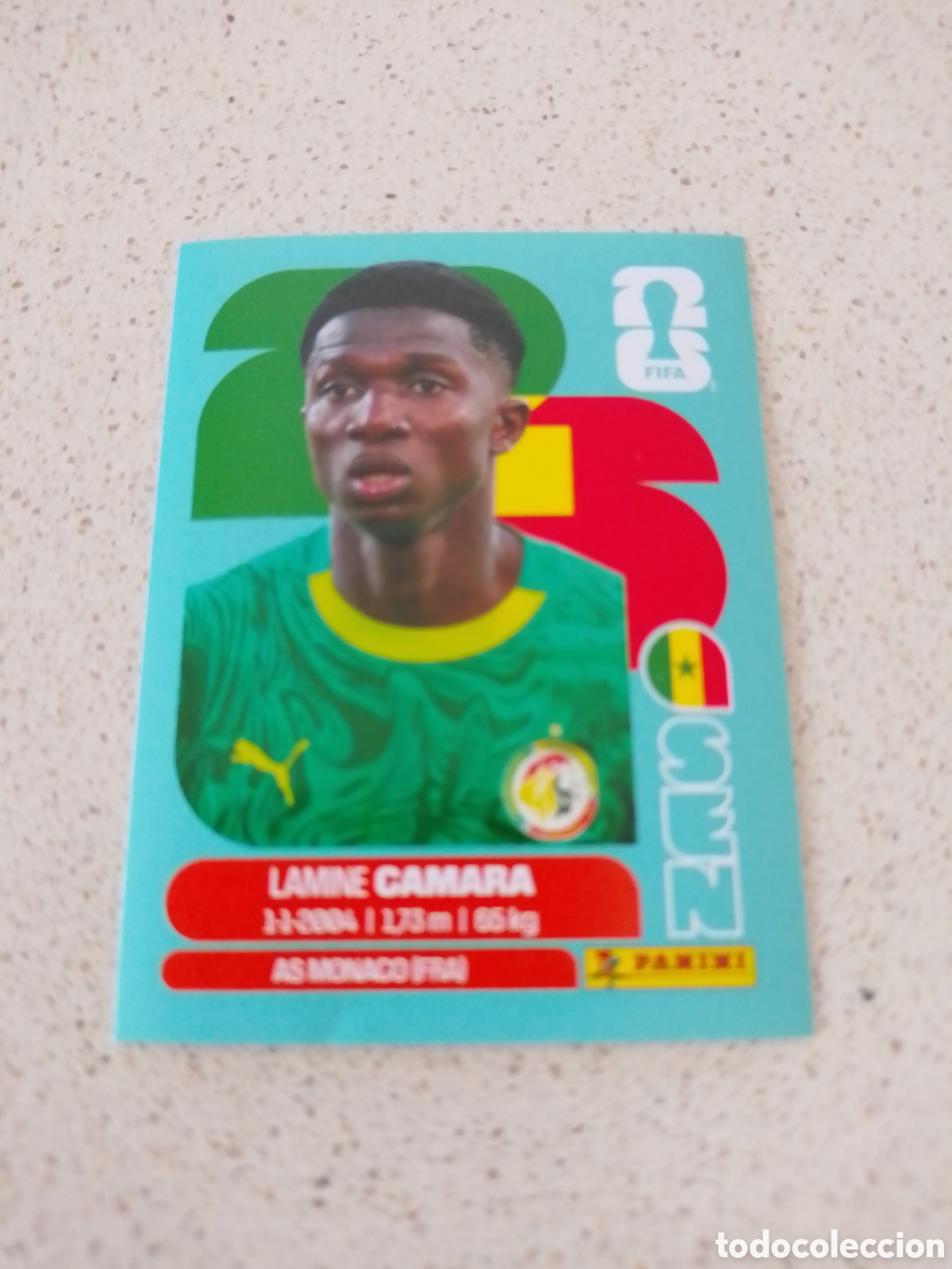 Cromos de f&uacute;tbol: CROMO NUMERO 14 CAMARA SENEGAL. MUNDIAL 2026. PANINI.