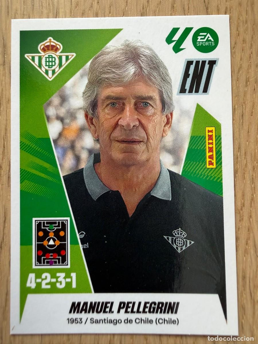 Cromos de f&uacute;tbol: 2 PELLEGRINI ENTRENADOR BETIS 25 26 2025 2026 LIGA EA SPORTS COLECCIONES ESTE SIN PEGAR STICKER