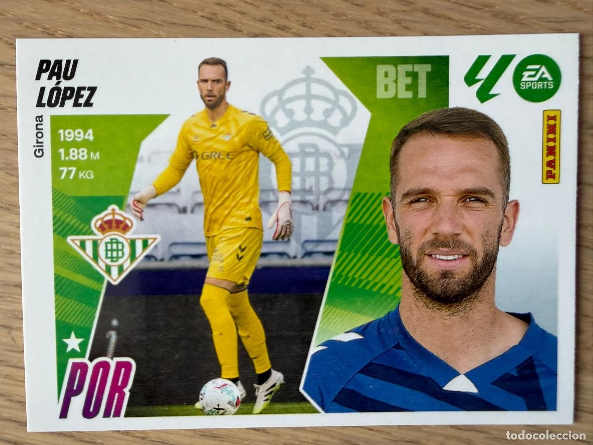 Cromos de f&uacute;tbol: 3 PAU LOPEZ REAL BETIS 25 26 2025 2026 LIGA EA SPORTS COLECCIONES ESTE SIN PEGAR STICKER