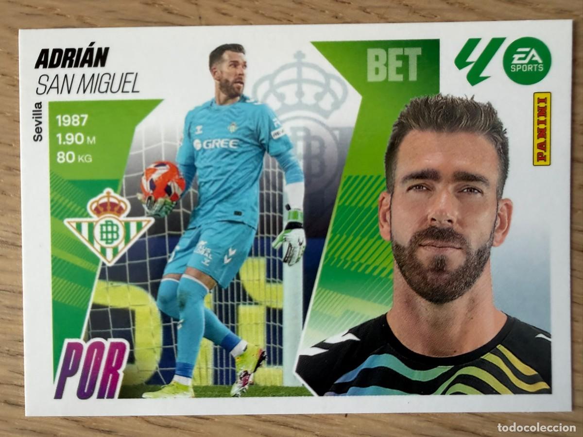 Cromos de f&uacute;tbol: 4 ADRIAN REAL BETIS 25 26 2025 2026 LIGA EA SPORTS COLECCIONES ESTE SIN PEGAR STICKER