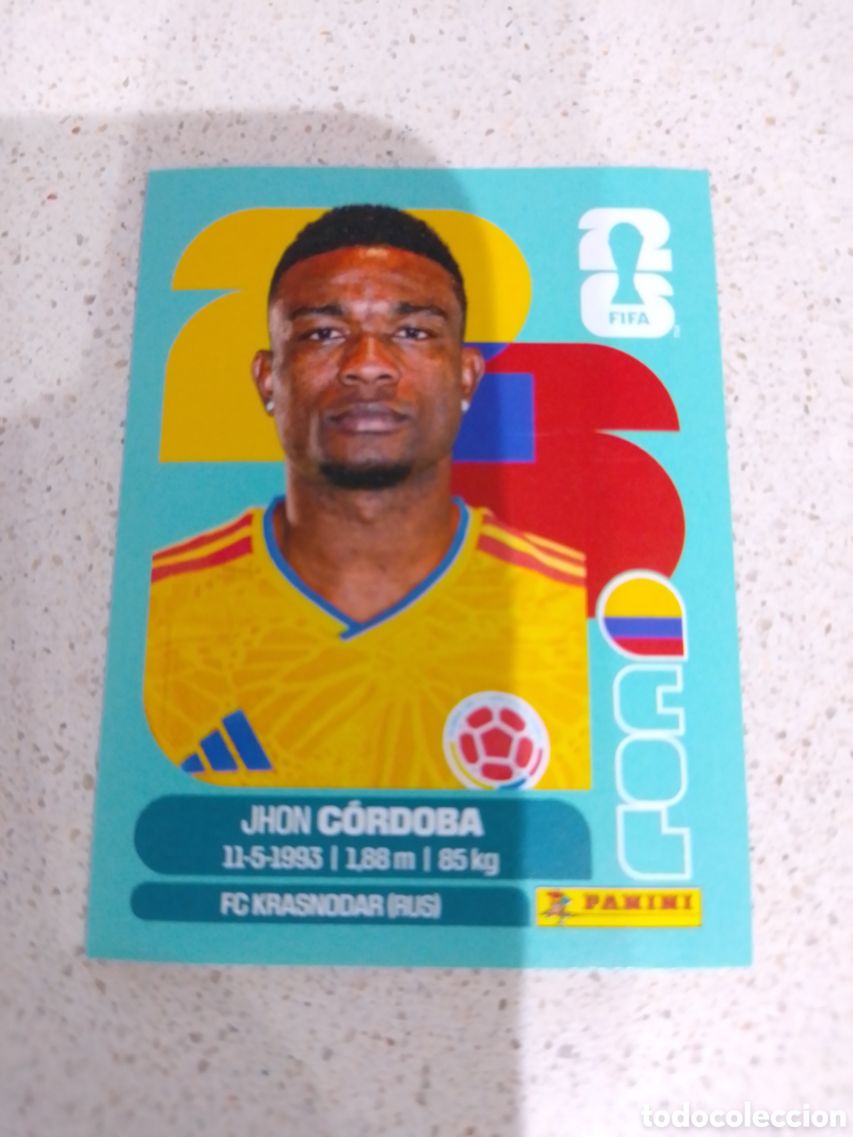 Cromos de f&uacute;tbol: CROMO N&Uacute;MERO 18 CORDOBA COLOMBIA . MUNDIAL 2026. PANINI.
