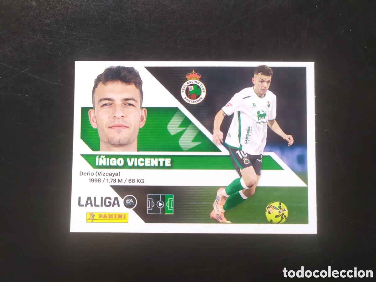 Cromos de f&uacute;tbol: Liga este 2026 2027 26 27 panini I&ntilde;igo Vicente n&deg; 18 Racing Santander