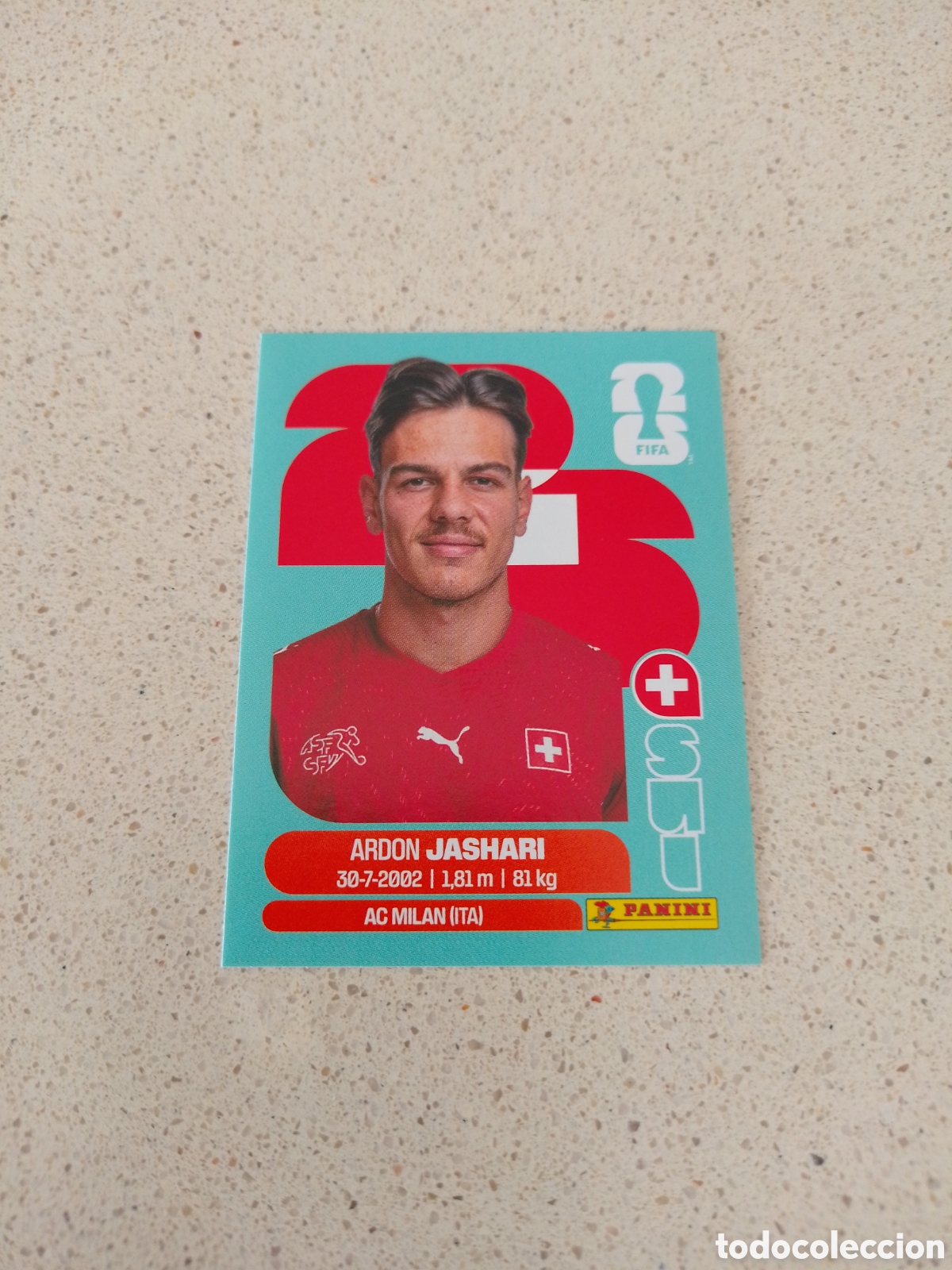 Cromos de f&uacute;tbol: CROMO NUMERO 14 JASHARI SUIZA. MUNDIAL 2026. PANINI