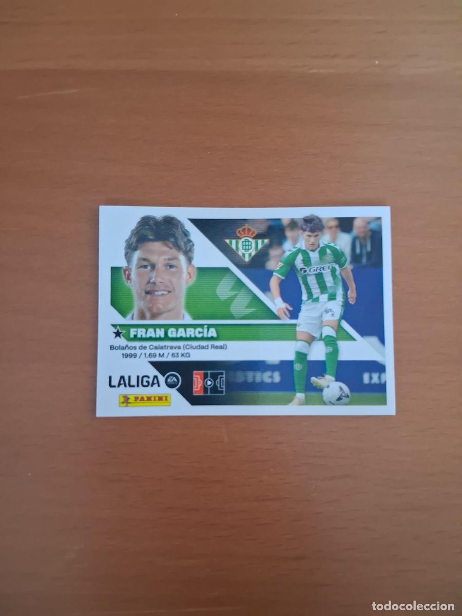 Cromos de f&uacute;tbol: Ediciones Este 2026 2027 26 27 Ultimos Fichajes Real Betis 6 Fran Garcia