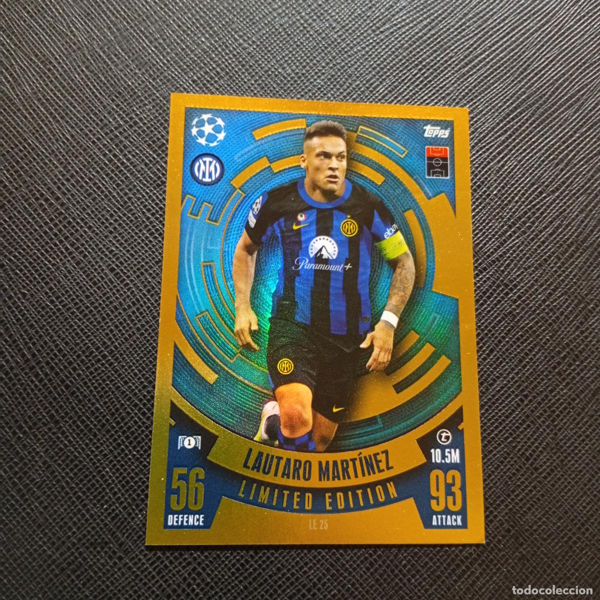 Cromos de f&uacute;tbol: LAUTARO MARTINEZ INTER MILAN TOPPS MATCH ATTAX 2023 2024 FUTBOL 23 24 - A217 PG59 LIMITED EDITION