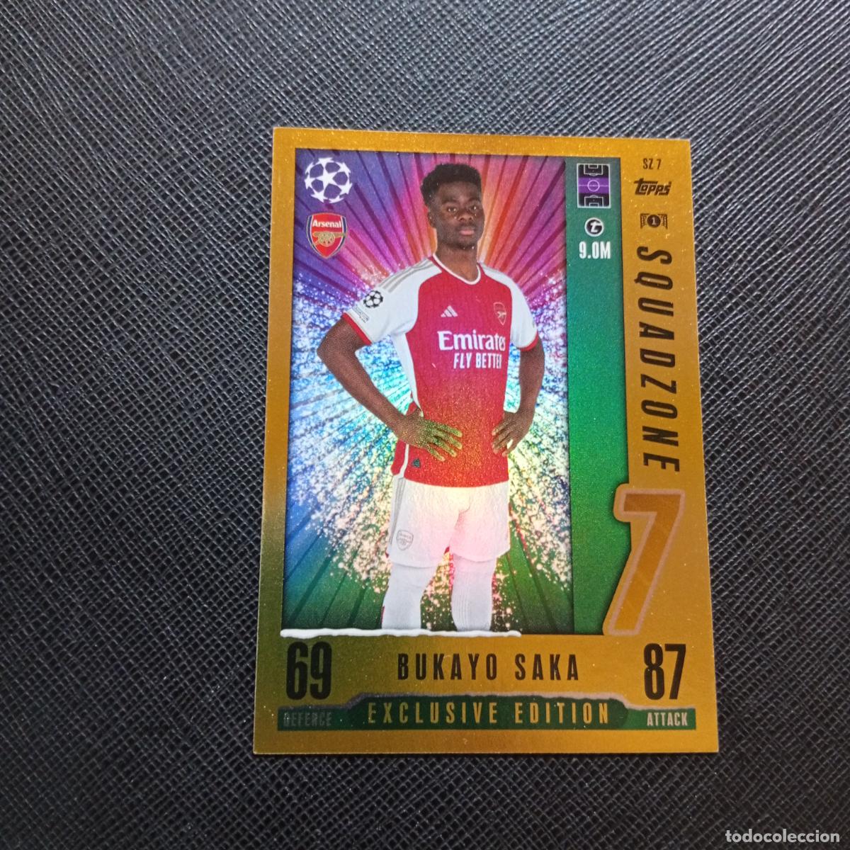 Cromos de f&uacute;tbol: SAKA ARSENAL TOPPS MATCH ATTAX 2023 2024 FUTBOL 23 24 - A217 PG60 EXCLUSIVE EDITION