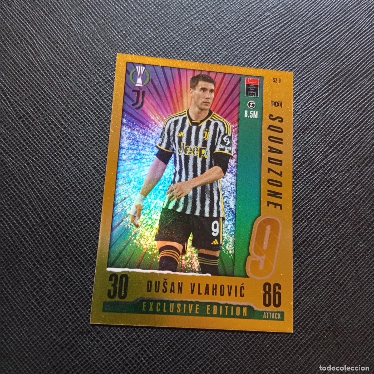 Cromos de f&uacute;tbol: DUSAN VLAHOVIC JUVENTUS TOPPS MATCH ATTAX 2023 2024 FUTBOL 23 24 - A217 PG60 EXCLUSIVE EDITION