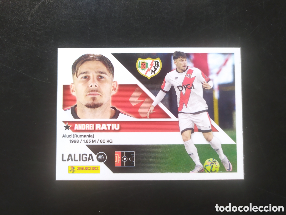 Cromos de f&uacute;tbol: Liga este 2026 2027 26 27 panini Ratiu n&deg; 5 Rayo Vallecano
