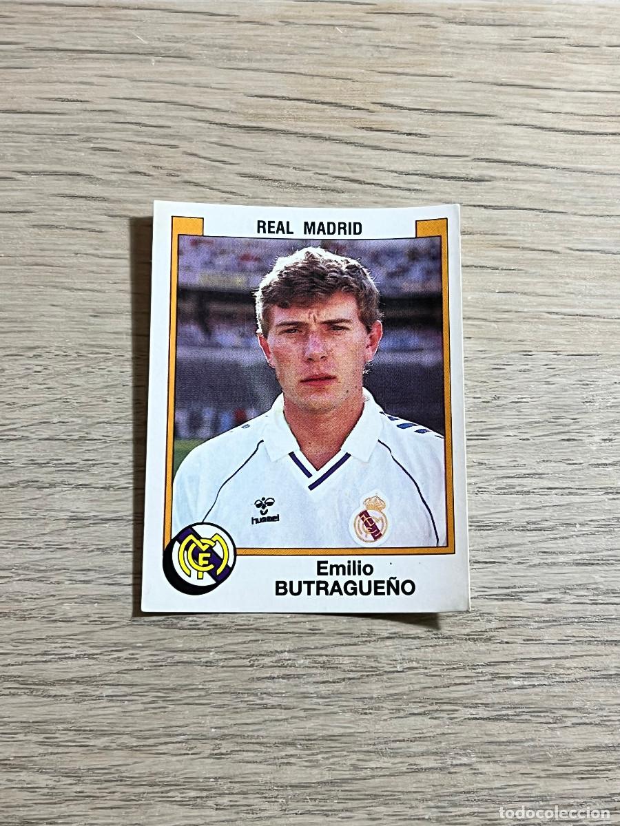 Fu&szlig;ball-Sticker: 190 BUTRAGUE&Ntilde;O REAL MADRID LIGA FUTBOL 88 PANINI NUNCA PEGADO SIN PEGAR 1988