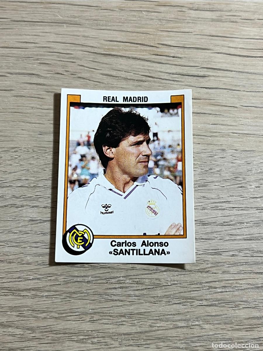 Football Stickers: 191 SANTILLANA REAL MADRID LIGA FUTBOL 88 PANINI NUNCA PEGADO SIN PEGAR 1988