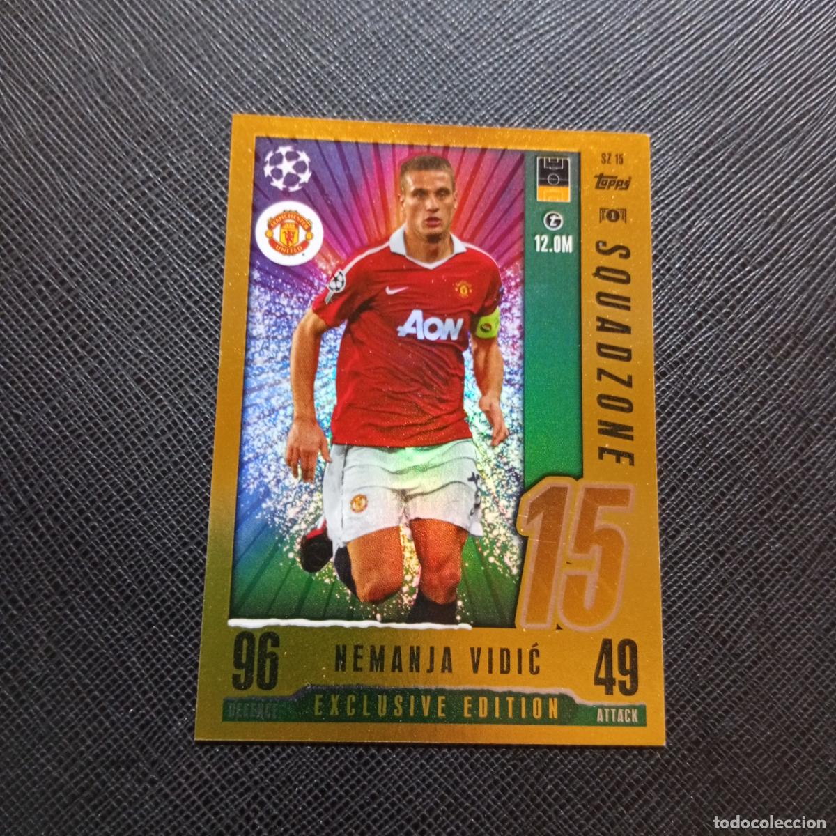 Cromos de f&uacute;tbol: VIDIC MANCHESTER UNITED TOPPS MATCH ATTAX 2023 2024 FUTBOL 23 24 - A217 PG60 EXCLUSIVE EDITION