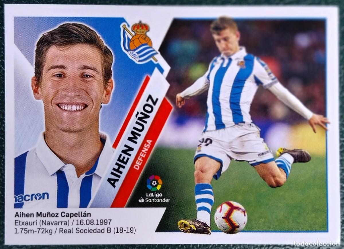 Cromos de f&uacute;tbol: 7 AIHEN MU&Ntilde;OZ REAL SOCIEDAD CROMOS ALBUM EDICIONES ESTE 2019 2020 19 20