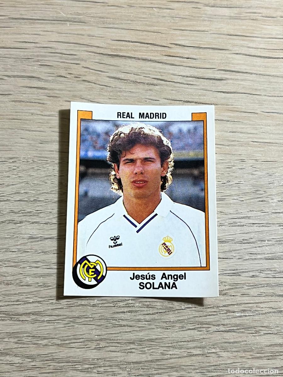 Cromos de f&uacute;tbol: 182 SOLANA REAL MADRID LIGA FUTBOL 88 PANINI NUNCA PEGADO SIN PEGAR 1988
