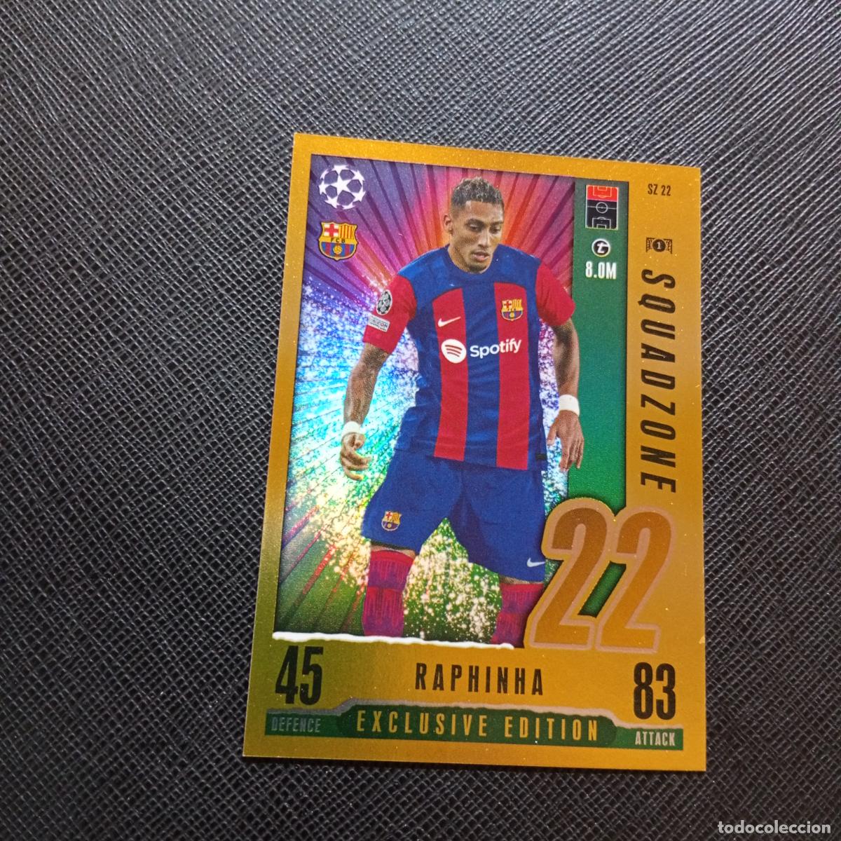 Cromos de f&uacute;tbol: RAPHINHA BARCELONA TOPPS MATCH ATTAX 2023 2024 FUTBOL 23 24 - A213 PG388 EXCLUSIVE EDITION
