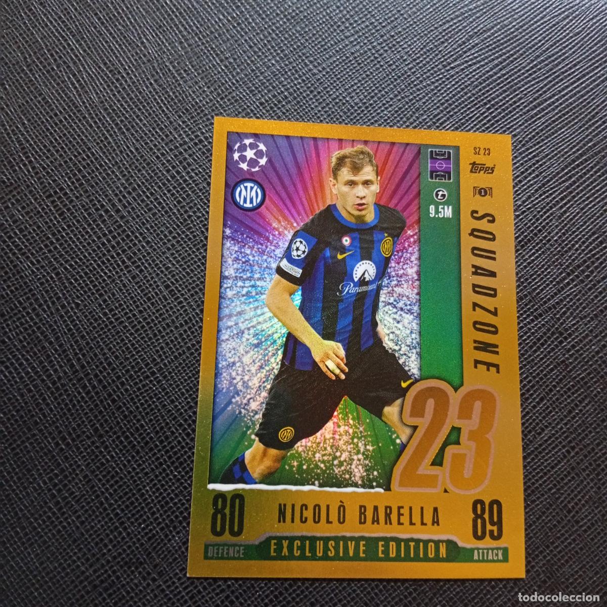 Cromos de f&uacute;tbol: BARELLA INTER MILAN TOPPS MATCH ATTAX 2023 2024 FUTBOL 23 24 - A213 PG397 EXCLUSIVE EDITION
