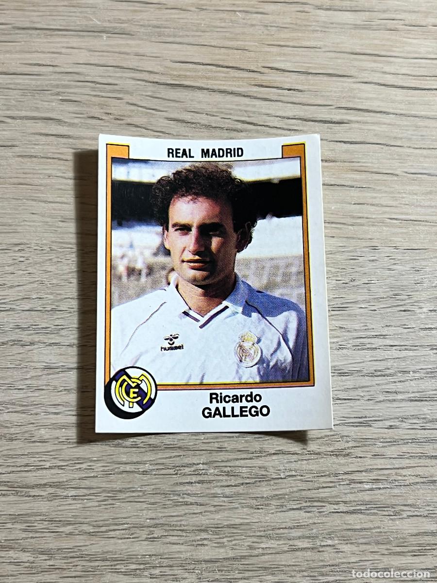 Cromos de f&uacute;tbol: 185 GALLEGO REAL MADRID LIGA FUTBOL 88 PANINI NUNCA PEGADO SIN PEGAR 1988
