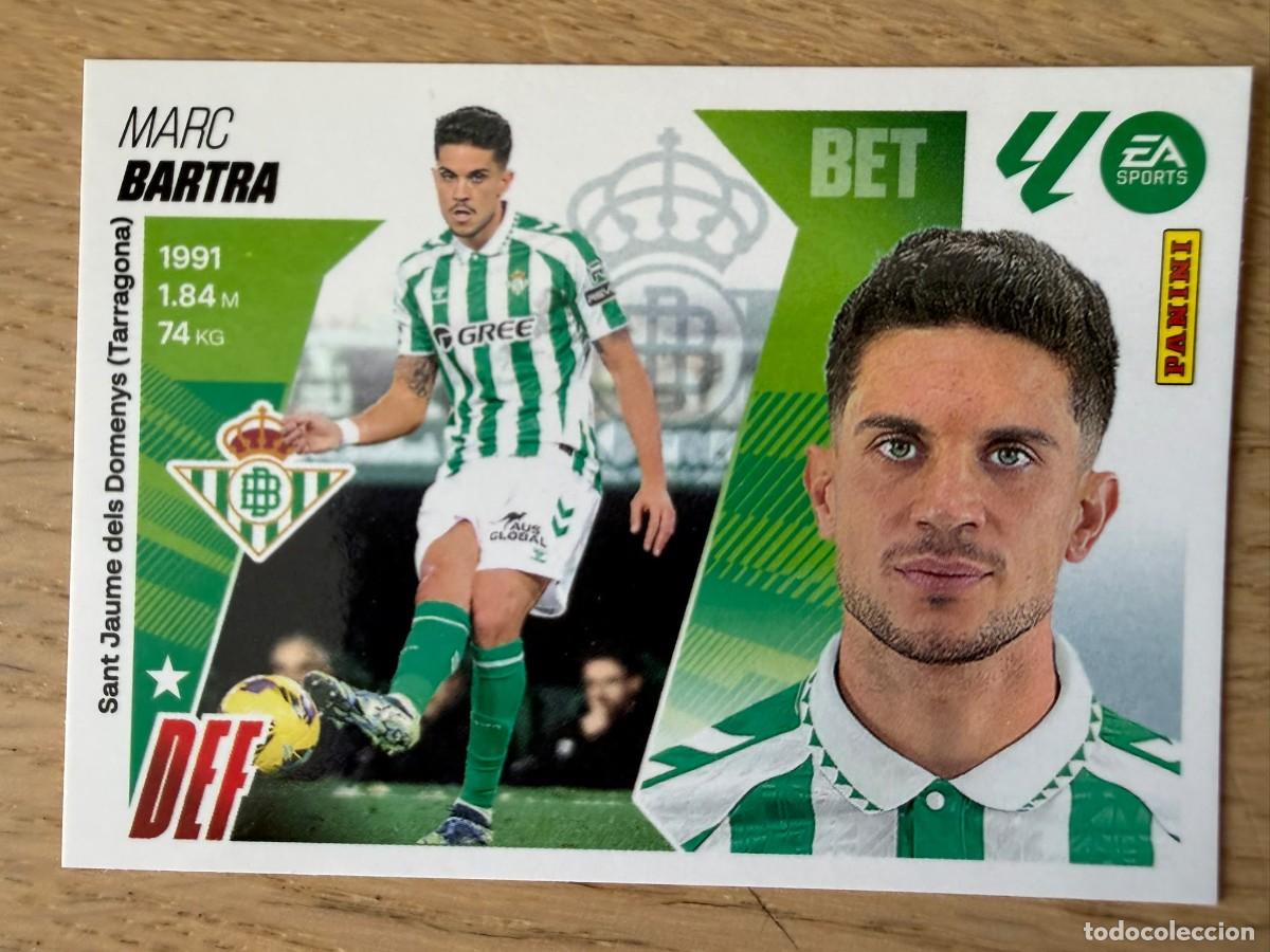 Cromos de f&uacute;tbol: 6 MARC BARTRA REAL BETIS 25 26 2025 2026 LIGA EA SPORTS COLECCIONES ESTE SIN PEGAR STICKER