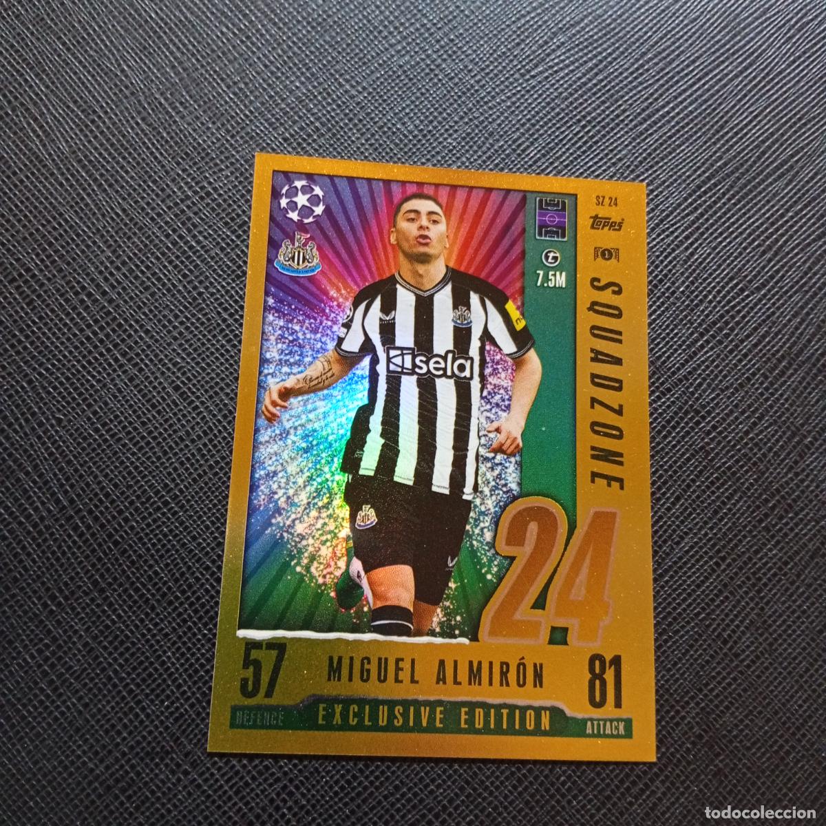 Fu&szlig;ball-Sticker: MIGUEL ALMIRON NEWCASTLE TOPPS MATCH ATTAX 2023 2024 FUTBOL 23 24 - A213 PG397 EXCLUSIVE EDITION
