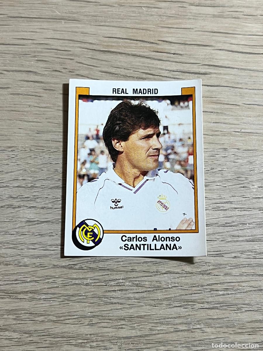 Cromos de f&uacute;tbol: 191 SANTILLANA REAL MADRID LIGA FUTBOL 88 PANINI NUNCA PEGADO SIN PEGAR 1988