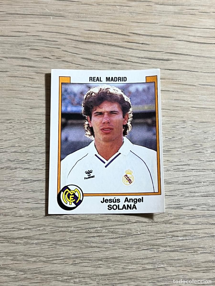 Cromos de f&uacute;tbol: 182 SOLANA REAL MADRID LIGA FUTBOL 88 PANINI NUNCA PEGADO SIN PEGAR 1988