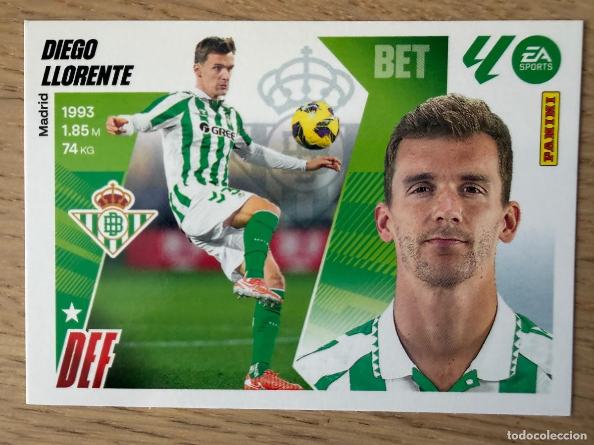 Cromos de f&uacute;tbol: 8 DIEGO LLORENTE REAL BETIS 25 26 2025 2026 LIGA EA SPORTS COLECCIONES ESTE SIN PEGAR STICKER