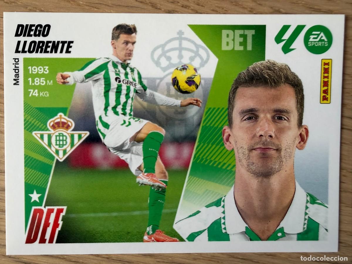 Cromos de f&uacute;tbol: 8 DIEGO LLORENTE REAL BETIS 25 26 2025 2026 LIGA EA SPORTS COLECCIONES ESTE SIN PEGAR STICKER