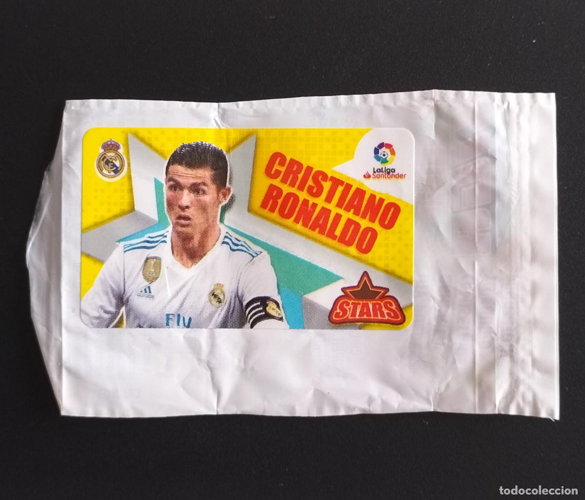 Cromos de f&uacute;tbol: CRISTIANO RONALDO STARS REAL MADRID CHICLE LIGA CROMOS CHICLES EDICIONES ESTE 2018 2019 18 19