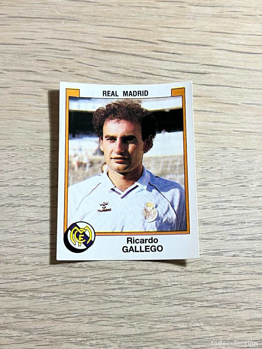 Cromos de f&uacute;tbol: 185 GALLEGO REAL MADRID LIGA FUTBOL 88 PANINI NUNCA PEGADO SIN PEGAR 1988
