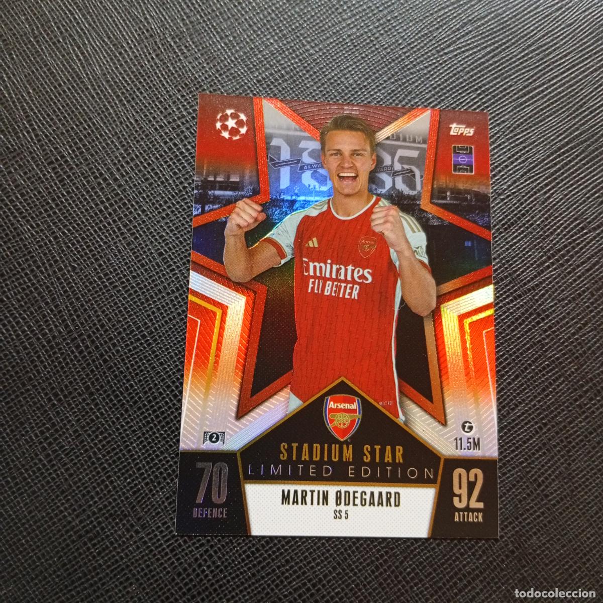 Cromos de f&uacute;tbol: MARTIN ODEGAARD ARSENAL TOPPS MATCH ATTAX 2023 2024 FUTBOL 23 24 - A213 PG397 LIMITED EDITION