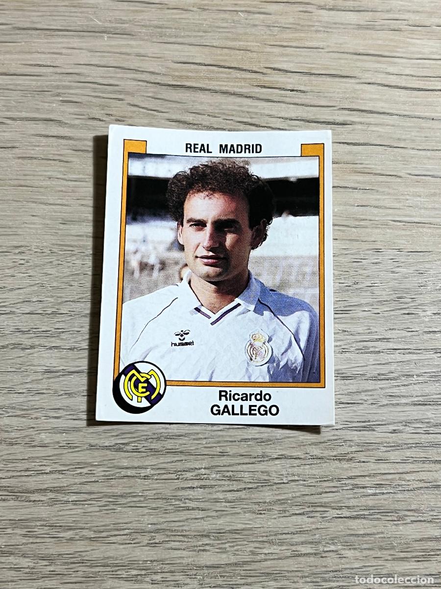 Cromos de f&uacute;tbol: 185 GALLEGO REAL MADRID LIGA FUTBOL 88 PANINI NUNCA PEGADO SIN PEGAR 1988