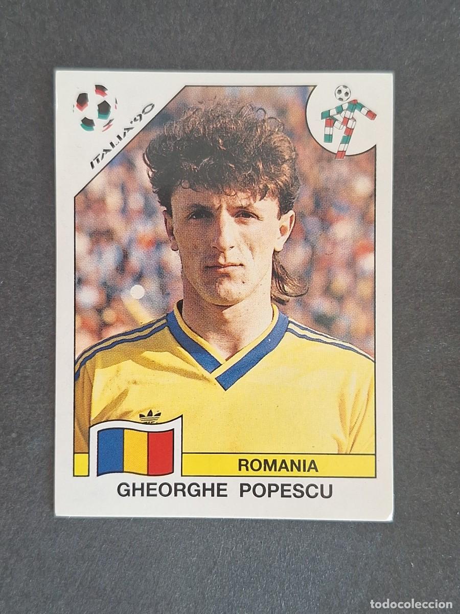 Cromos de f&uacute;tbol: L3 GHEORGHE POPESCU SELECCION RUMANIA 163 MUNDIAL ITALIA 90 1990 PANINI NUNCA PEGADO SIN PEGAR