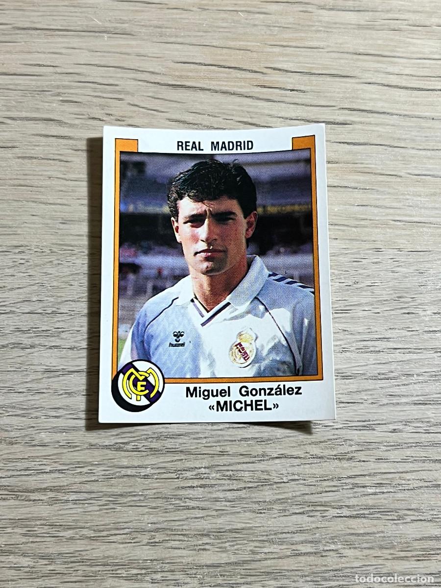 Cromos de f&uacute;tbol: 187 MICHEL REAL MADRID LIGA FUTBOL 88 PANINI NUNCA PEGADO SIN PEGAR 1988