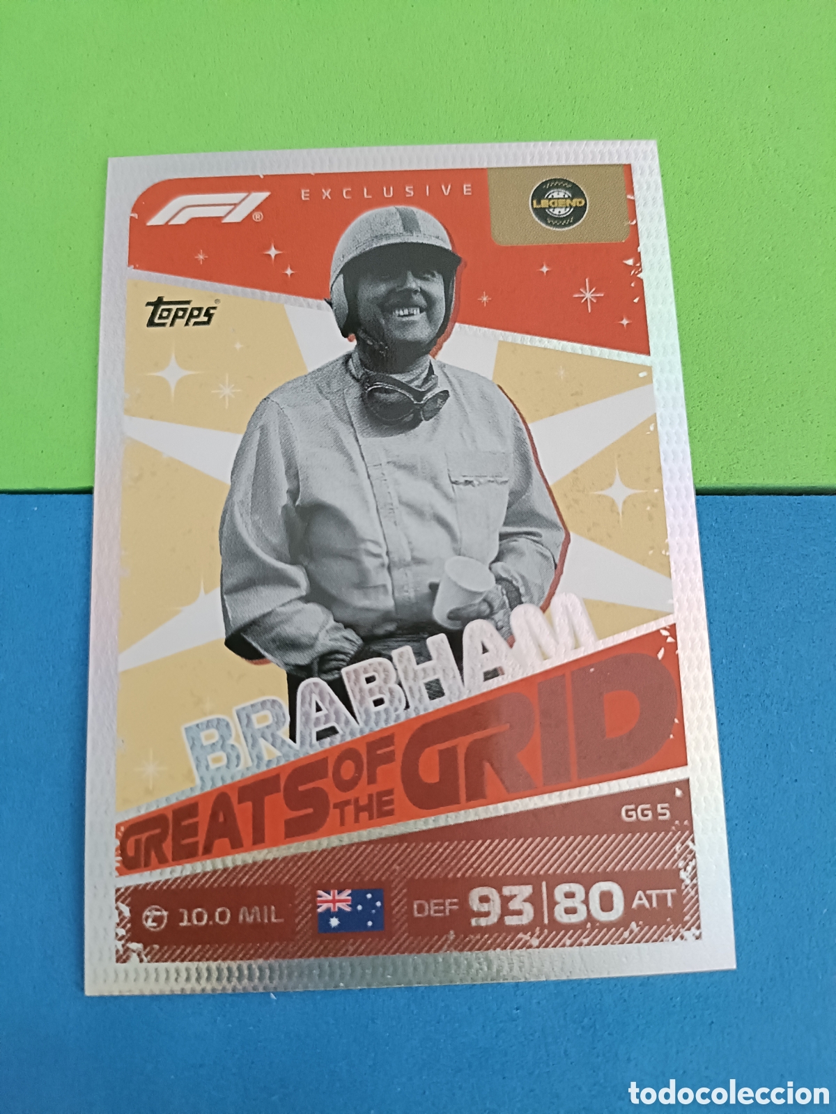 Cromos de f&uacute;tbol: Topps Turbo Attax F&oacute;rmula uno F1 2026 - greats of the Grid GG 5 Braham